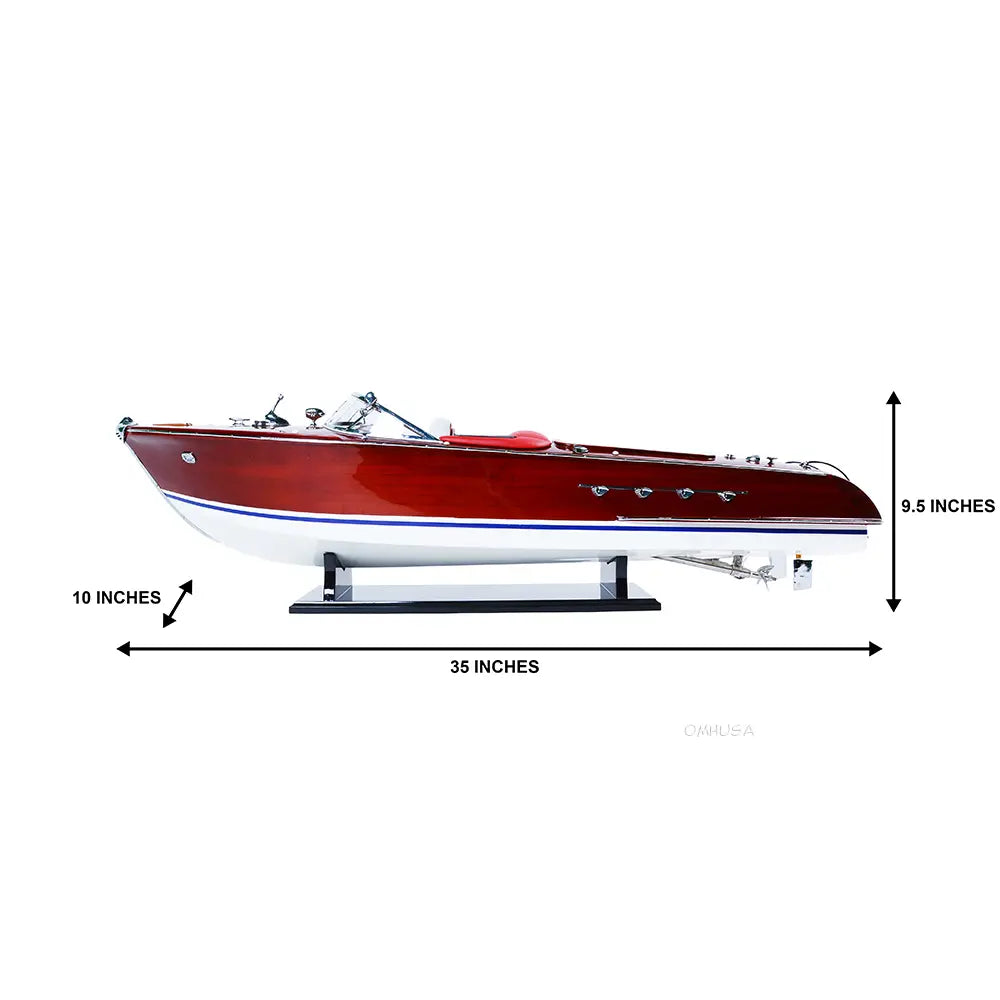 Riva Aquarama Peint Avec Moteur Télécommandé RC