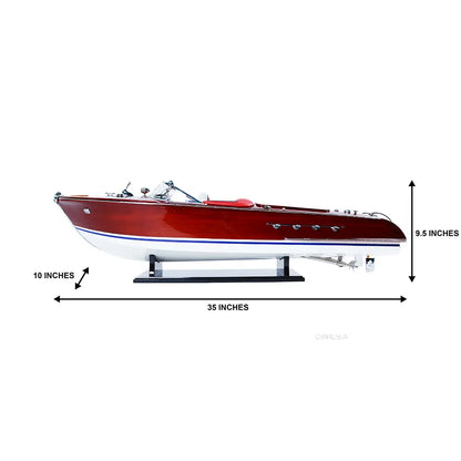 Riva Aquarama Peint Avec Moteur Télécommandé RC
