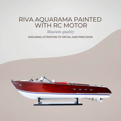 Riva Aquarama Peint Avec Moteur Télécommandé RC
