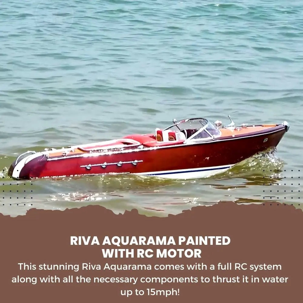 Riva Aquarama Peint Avec Moteur Télécommandé RC