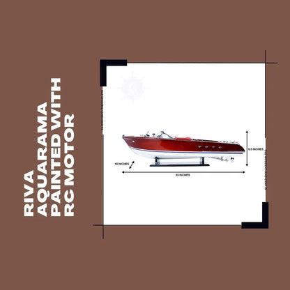 Riva Aquarama Peint Avec Moteur Télécommandé RC