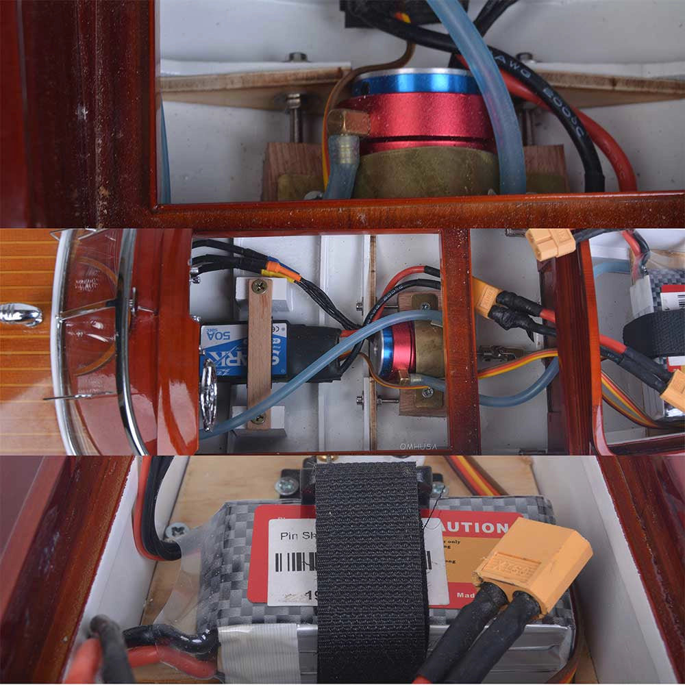 Riva Aquarama avec Moteur Brushless Télécommandé Taille Moyenne