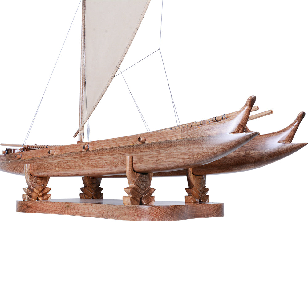 Antique Hawaiian outrigger 36-inch