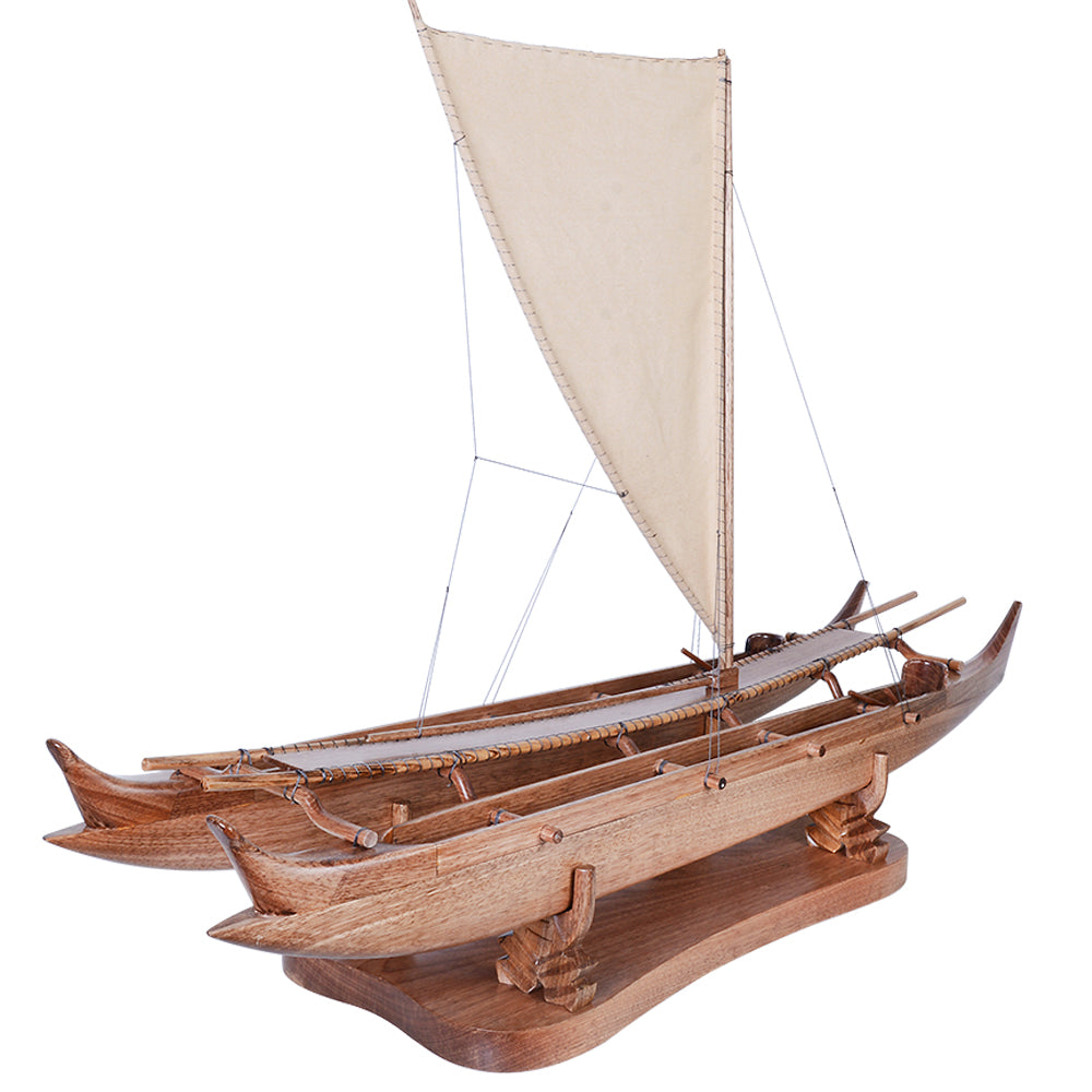 Antique Hawaiian outrigger 36-inch