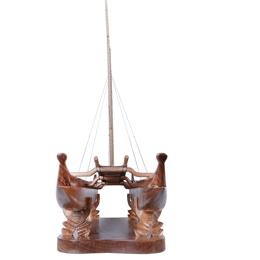 Antique Hawaiian outrigger 36-inch
