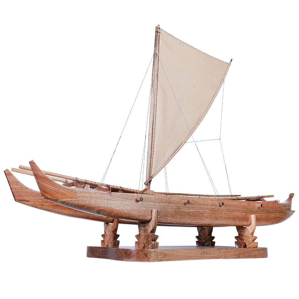 Antique Hawaiian outrigger 36-inch