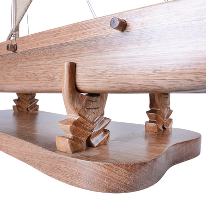Antique Hawaiian outrigger 36-inch