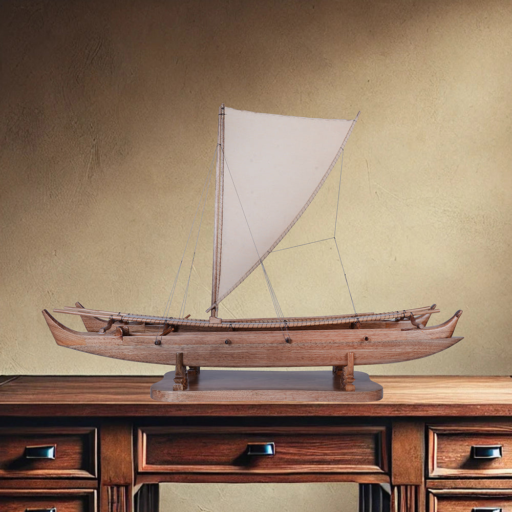 Antique Hawaiian outrigger 36-inch