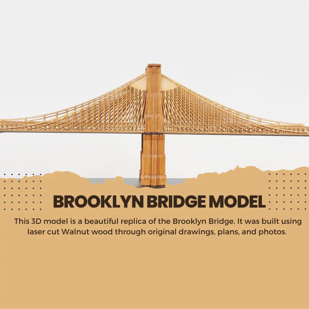 Brooklyn Bridge Wooden Model