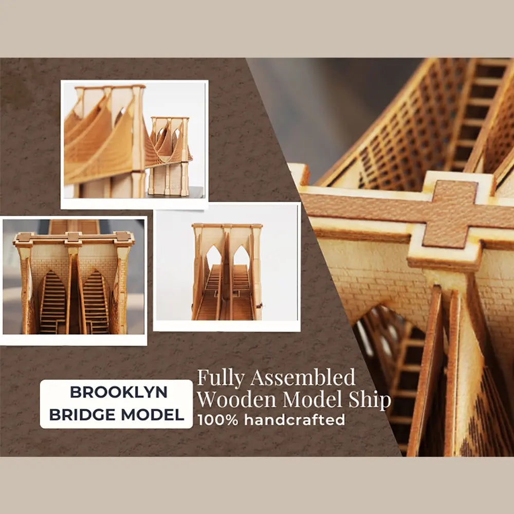 Brooklyn Bridge Wooden Model