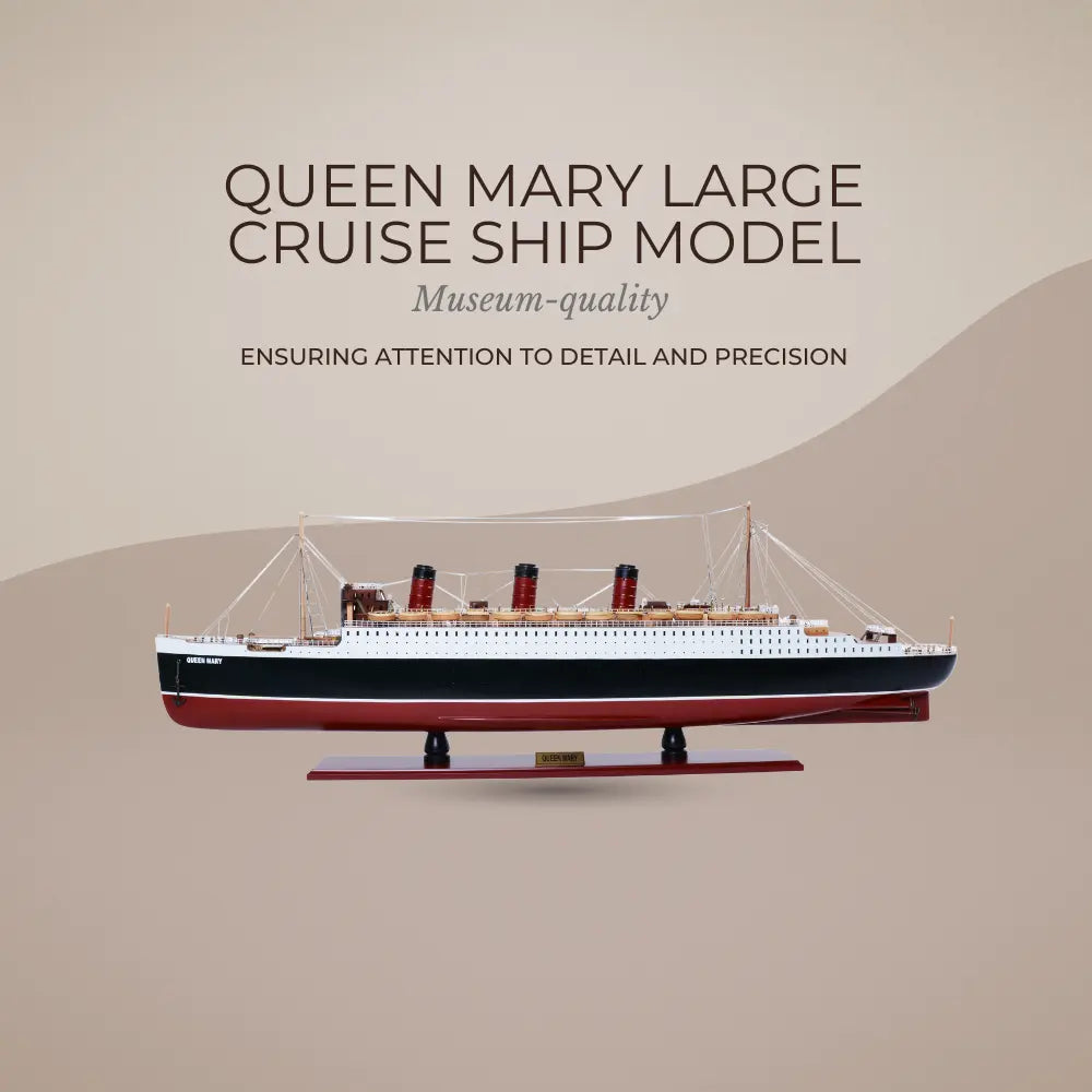 Maquette de grand navire de croisière Queen Mary