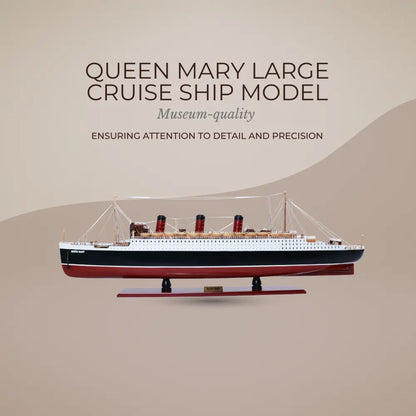 Maquette de grand navire de croisière Queen Mary