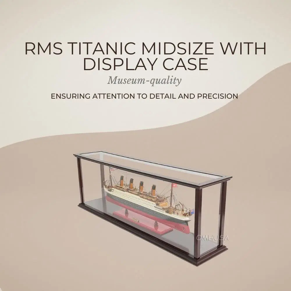 RMS Titanic Midsize with Display Case