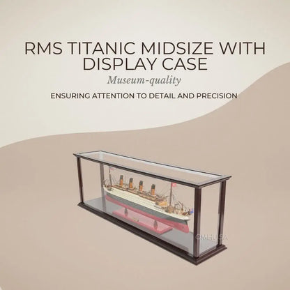 RMS Titanic Midsize with Display Case