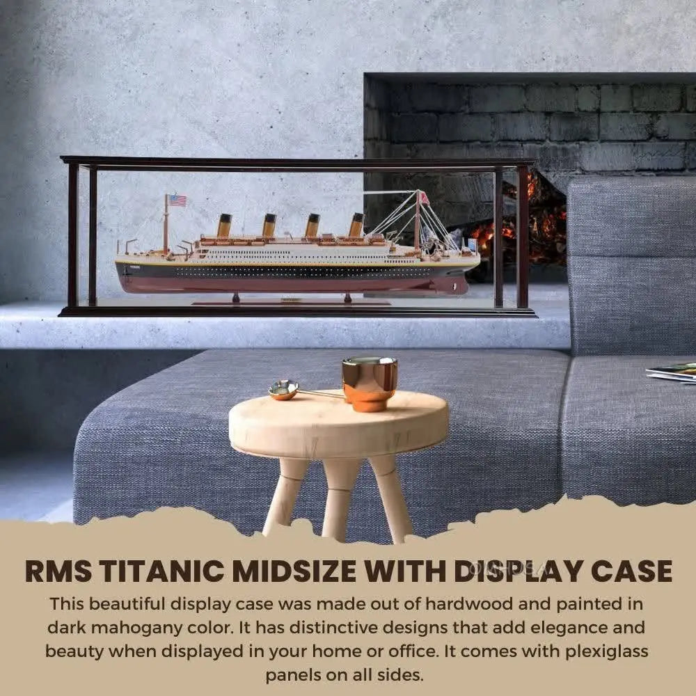 RMS Titanic Midsize with Display Case