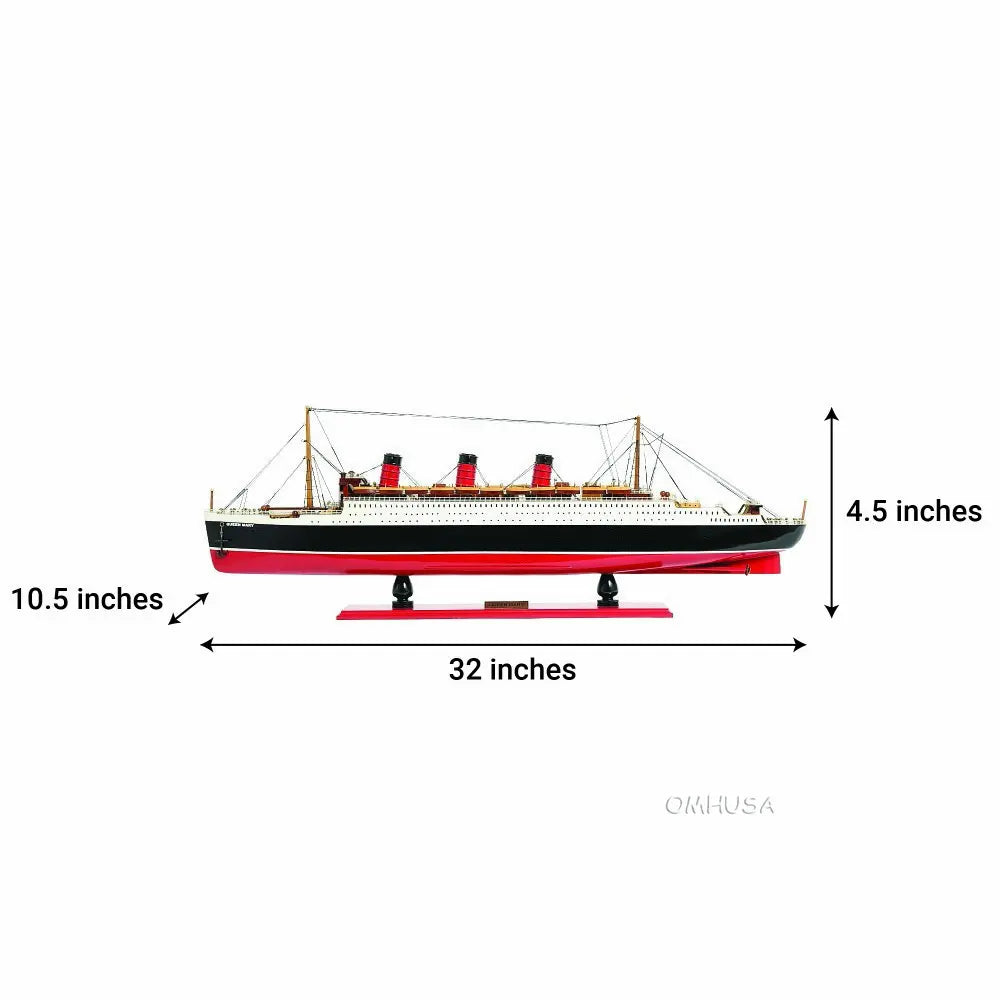 Queen Mary Cruise Ship Model