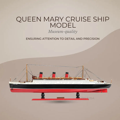 Queen Mary Cruise Ship Model