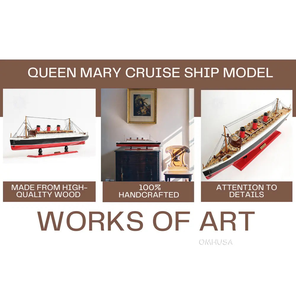 Queen Mary Cruise Ship Model