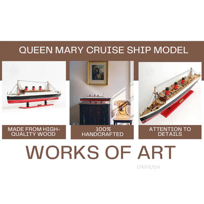 Queen Mary Cruise Ship Model