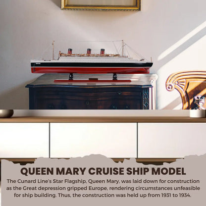 Queen Mary Cruise Ship Model