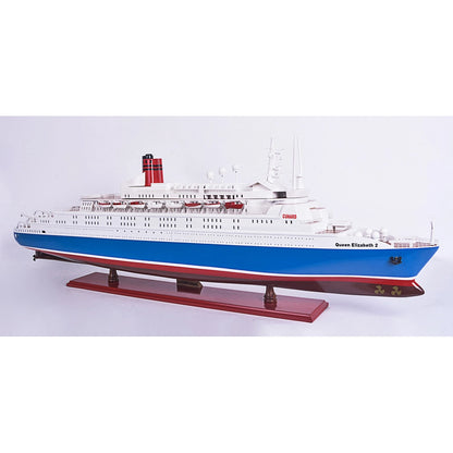 Queen Elizabeth II Painted Large Cruiseship Model