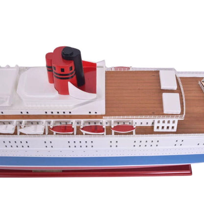 Queen Elizabeth II Painted Large Cruiseship Model