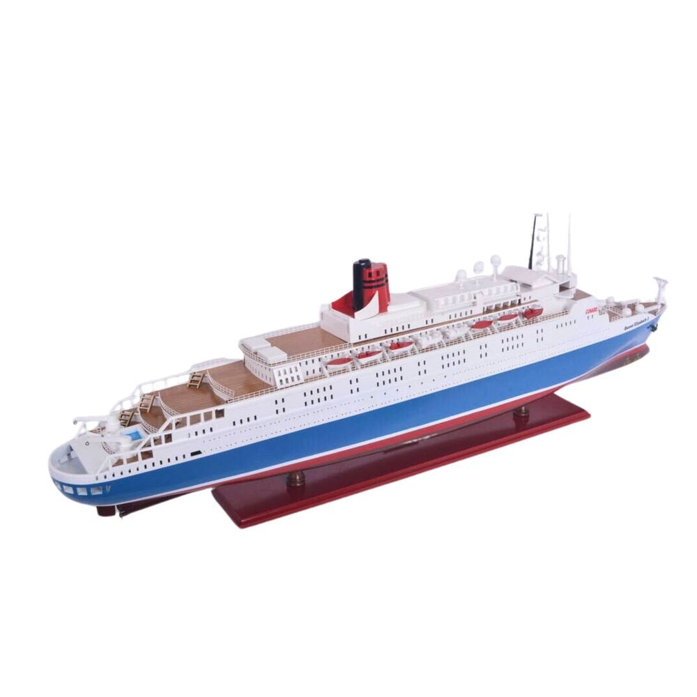 Queen Elizabeth II Painted Large Cruiseship Model