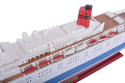 Queen Elizabeth II Painted Large Cruiseship Model