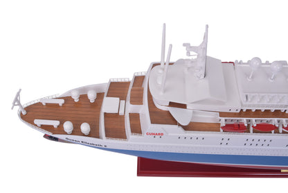Queen Elizabeth II Painted Large Cruiseship Model