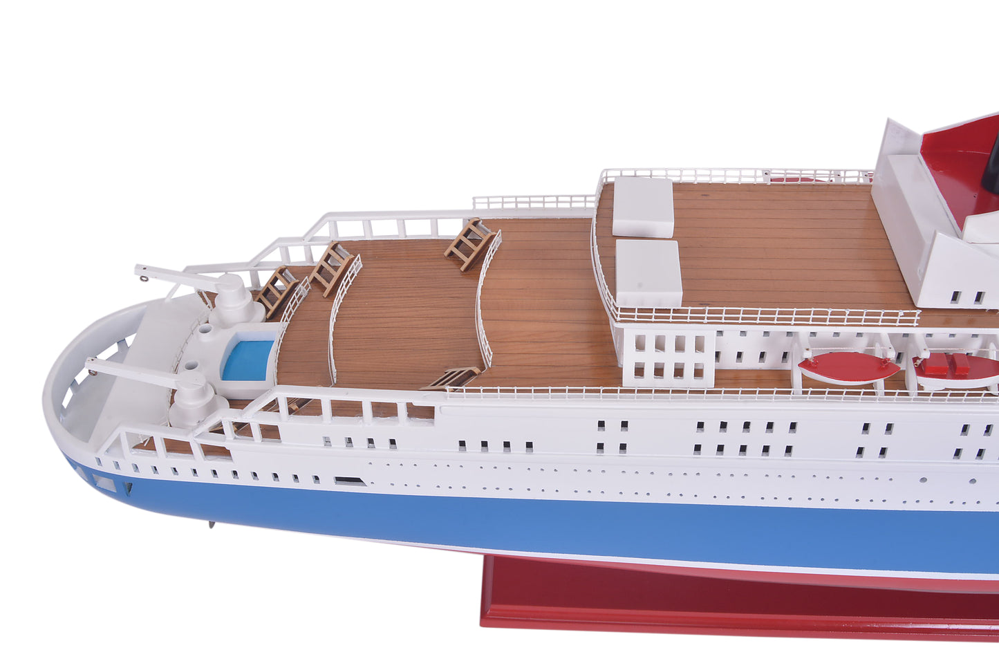 Queen Elizabeth II Painted Large Cruiseship Model