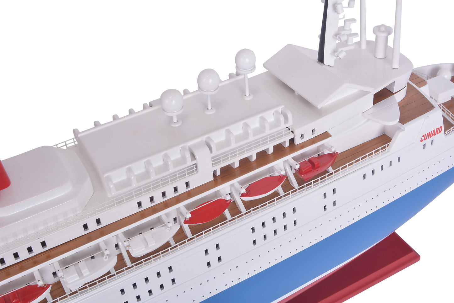 Queen Elizabeth II Painted Large Cruiseship Model
