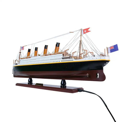 RMS Titanic with Lights Cruise Ship Model