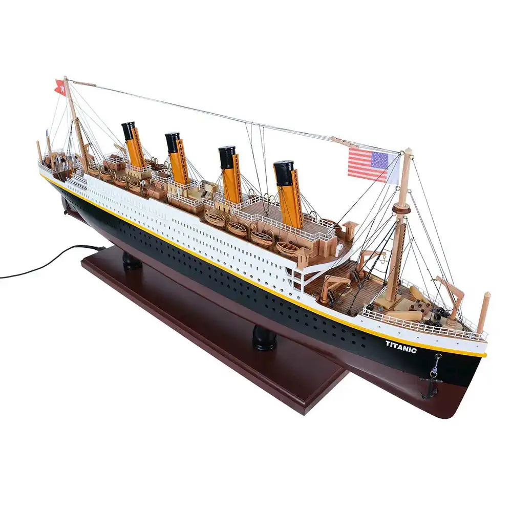 RMS Titanic with Lights Cruise Ship Model
