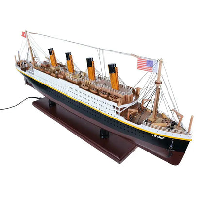 RMS Titanic with Lights Cruise Ship Model