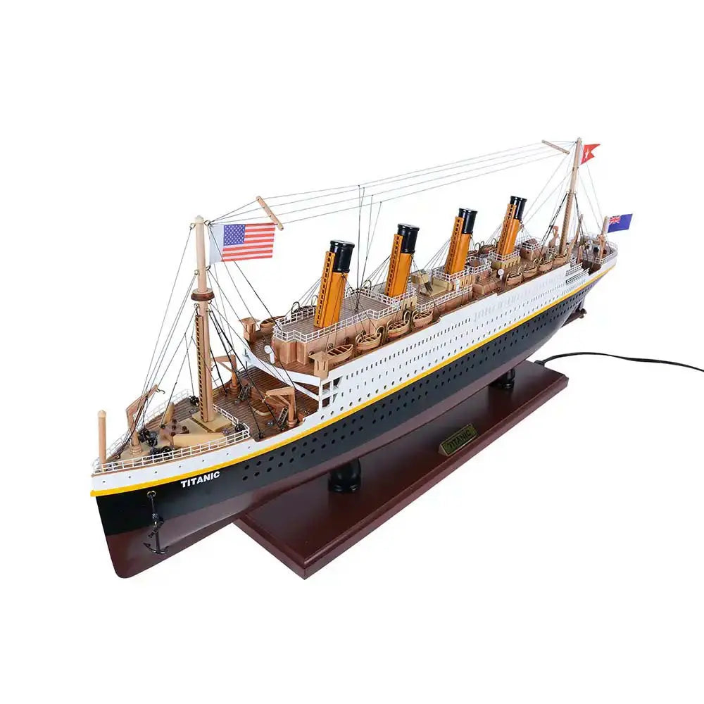 RMS Titanic with Lights Cruise Ship Model
