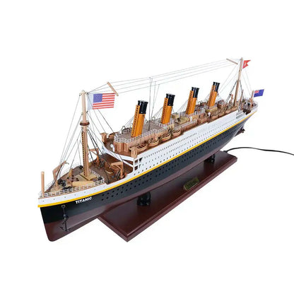 RMS Titanic with Lights Cruise Ship Model