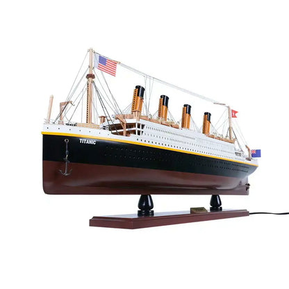 RMS Titanic with Lights Cruise Ship Model