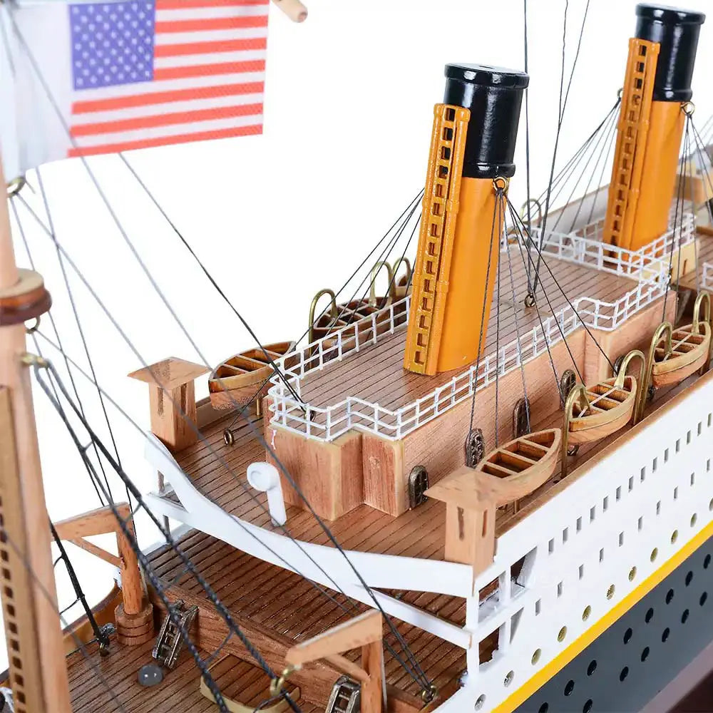RMS Titanic with Lights Cruise Ship Model