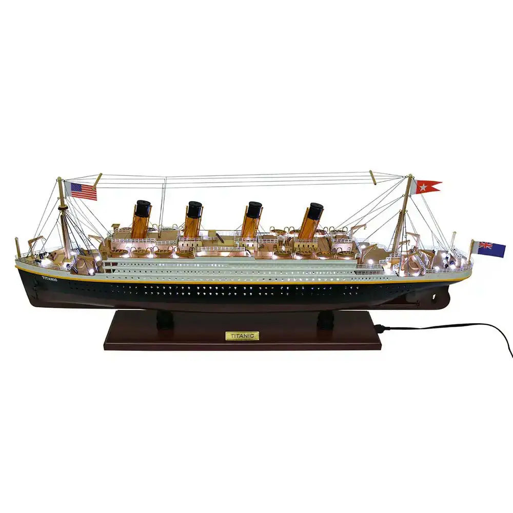 RMS Titanic with Lights Cruise Ship Model
