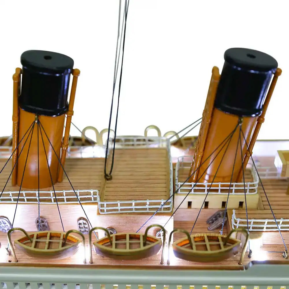 RMS Titanic with Lights Cruise Ship Model