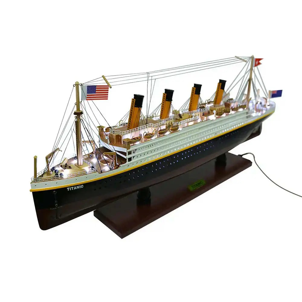 RMS Titanic with Lights Cruise Ship Model