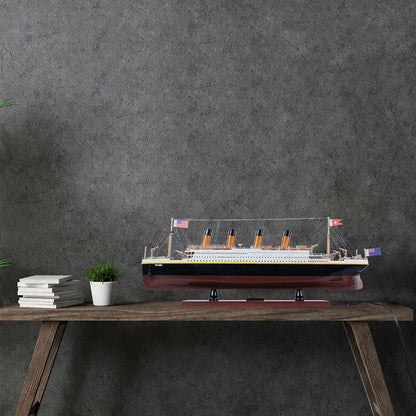 RMS Titanic with Lights Cruise Ship Model