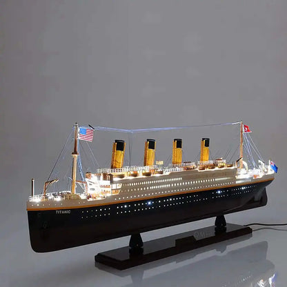 RMS Titanic with Lights Cruise Ship Model