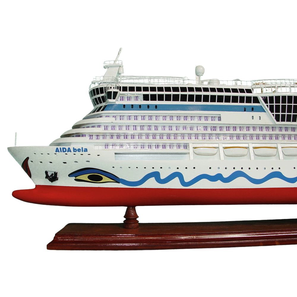 MS AIDA BELLA Painted Medium Cruiseship Model