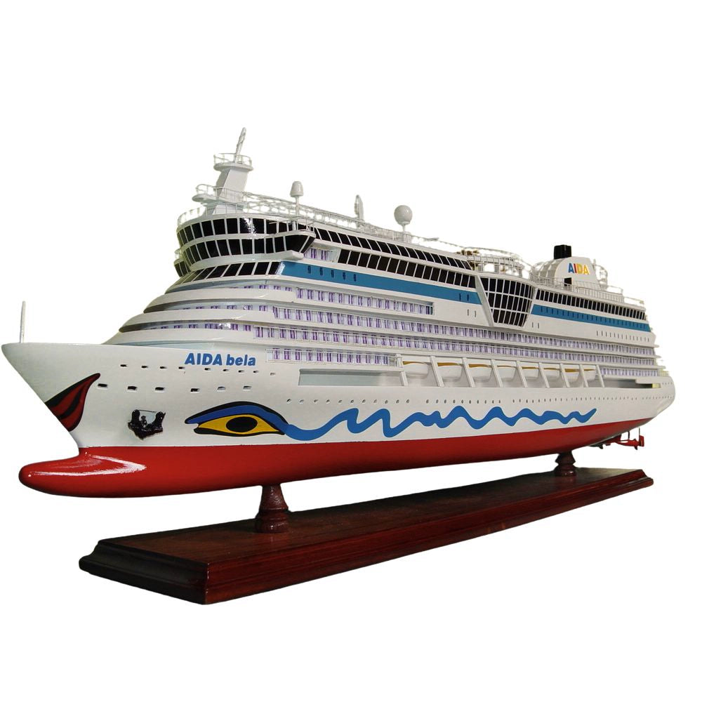 MS AIDA BELLA Painted Medium Cruiseship Model