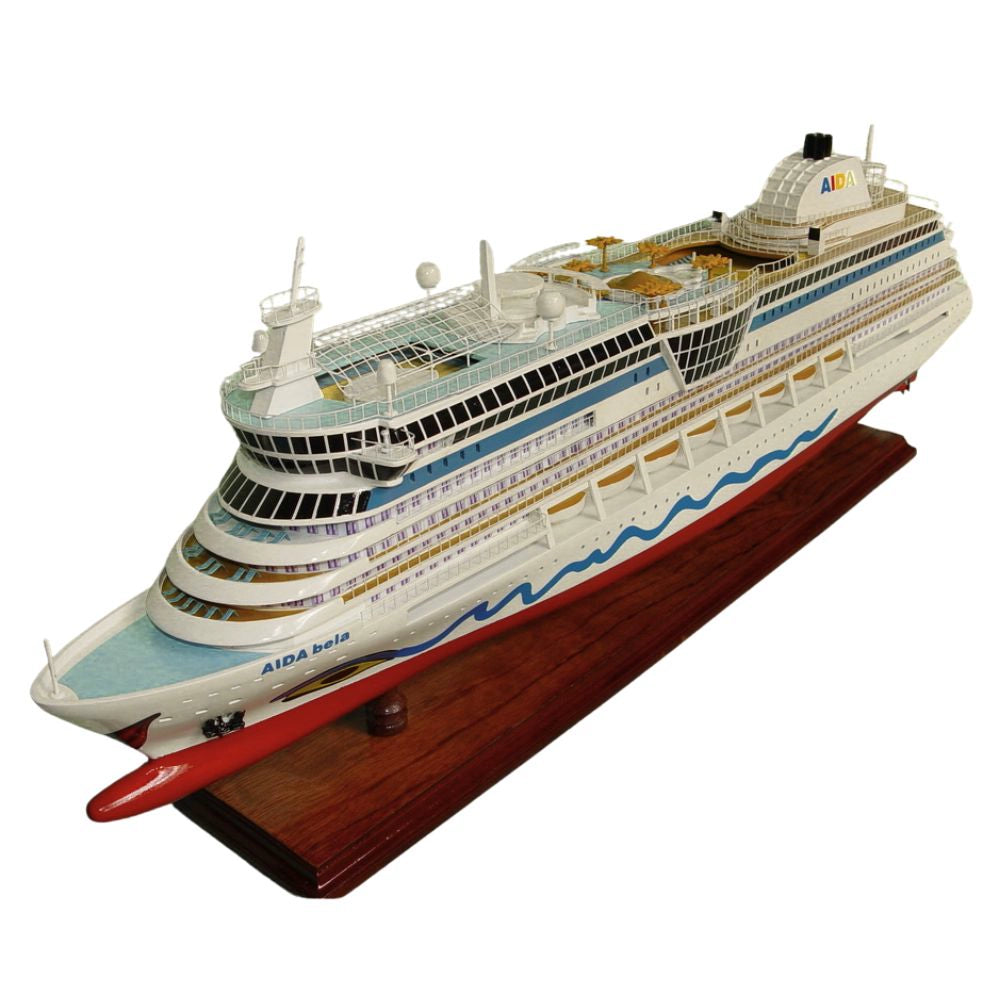 MS AIDA BELLA Painted Medium Cruiseship Model