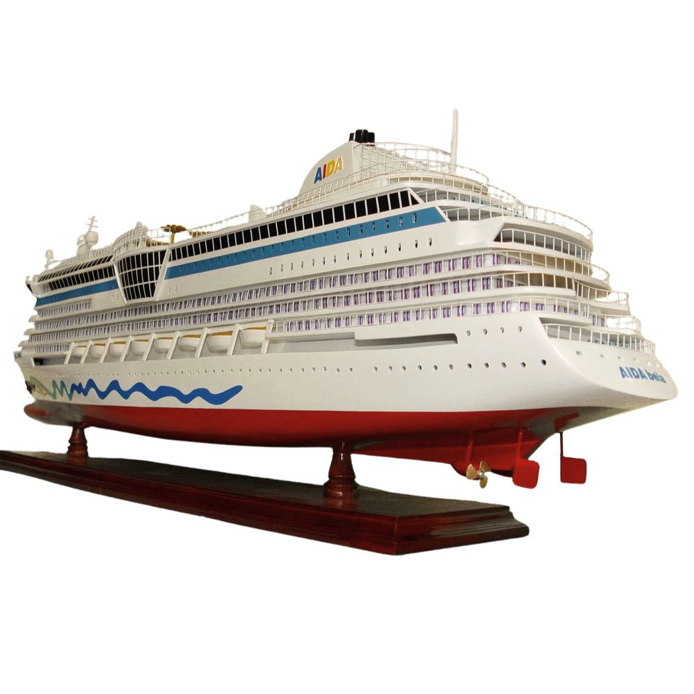 MS AIDA BELLA Painted Medium Cruiseship Model