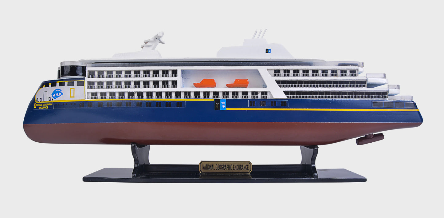 National Geographic Endurance Painted Small Cruiseship Model