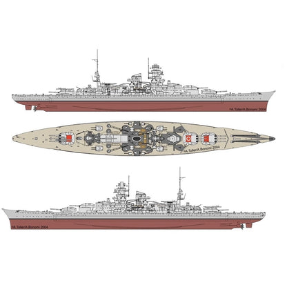 Germany Scharnhorst-Class 30 Inches Battleship Model