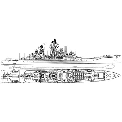 Russian Kirov-Class (Project 1144 Orlan) 30 Inches Battlecruiser Model